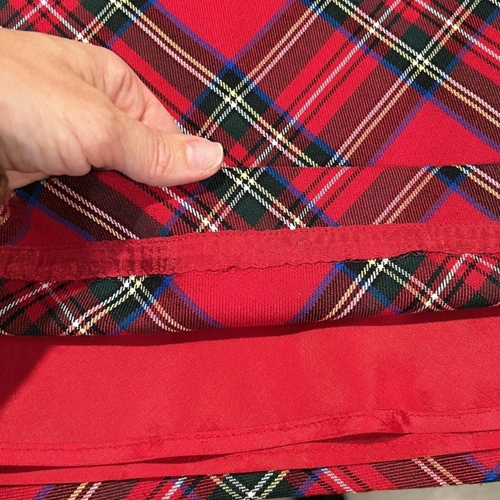 Casual Corner Annex Petite Plaid Midi Lined Skirt Size 6 - Picture 7 of 9